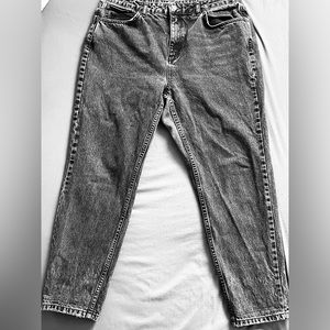 TOPSHOP MOTO MOM JEANS GRAY WASHED